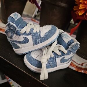 Toddler Jordan’s 1 denim